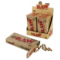 Box of 6 RAW Classic Pre Rolled Tips Filter Roach in Metal Storage Tin 