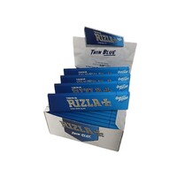 Box of 50 Rizla King Size Thin Blue Slim Natural Rolling Papers Smoking