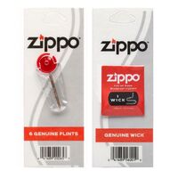 Zippo Lighter Flint + Wick Genuine Original 6 Flints For Zippo Lighter Cigarette