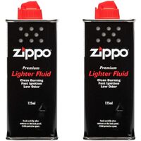 2X Zippo Premium Lighter FLUID Cigarette Genuine Petrol Refill 125ml