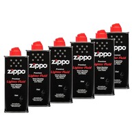 6x Zippo Premium Lighter FLUID Cigarette Genuine Petrol Refill 125ml