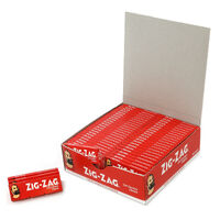 Box of 100 ZIG ZAG RED Classic Cut Corners Cigarette Tobacco Paper Papers Roll 