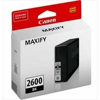 Canon Genuine PGI-2600BK BLACK Ink Cartridge->MAXIFY iB4060/MB5060/MB5360 (1K)