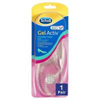SCHOLL GEL ACTIV EVERYDAY HEELS PUMPS SHOES ALL DAY COMFORT INSOLES - SIZE 4-8