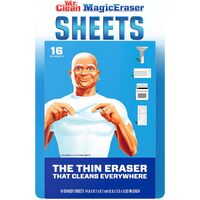 Mr. Clean Magic Eraser Sheets 16 Dry Sheets 1 Box Disposable Thin Eraser