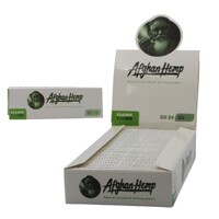 Box of 24 Afghan Hemp Unrefined 1 1/4 Size Papers Classic Smoking 