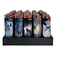 50x BIC Maxi Forrest Lighters Various Colour Box J26