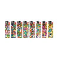 50x BIC Maxi World Lighters Various Colour Box J26