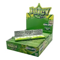 Box of 24 Juicy Jays Green Apple King Size Flavoured Rolling Paper Smoking Herbs