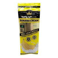 King Palm Banana Cream Flavoured Roll Smoking Tobacco Herbs - 2 Minis Per Pack