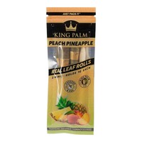 King Palm Peach Pineapple Flavoured Roll Smoking Tobacco Herbs - 2 Minis Per Pack