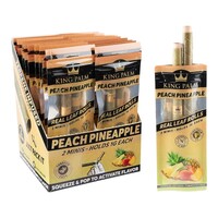 Box of 20 King Palm Peach Pineapple Flavoured Roll Smoking Tobacco Herbs