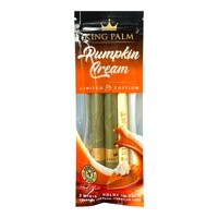 King Palm Pumpkin Cream Flavoured Roll Smoking Tobacco Herbs - 2 Minis Per Pack