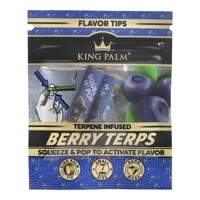King Palm Berry Terps Flavoured Filter Tips Smoking Tobacco - 2 Tips