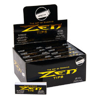 Box of 50 ZEN Tips Natural Paper Filter Smoking Tobacco 50 Tips Per Booklet