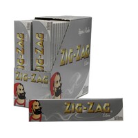 Box of 50 ZIG ZAG King Size Slim Silver Papers Paper Cigarette Smoking