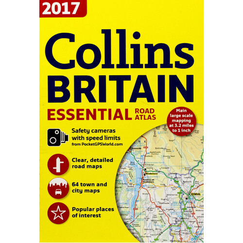 2017 Collins Essential Road Atlas Britain -Collins Maps Hardcover Book