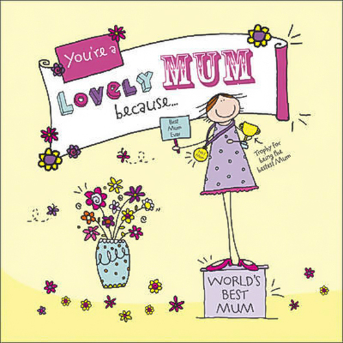 You&#39;re a Lovely Mum Because. . .: Suga-Lumps Giftbook Book