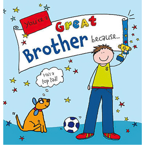 You&#39;re a Great Brother Because...: Suga-Lumps Giftbook Book