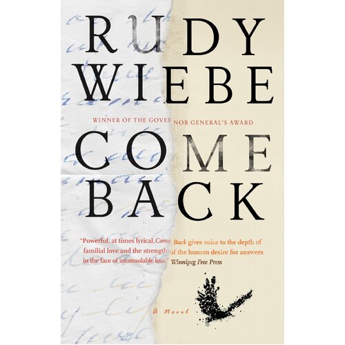 Come Back -Rudy Wiebe Novel Book