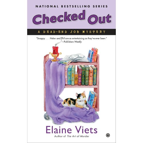Checked Out: A Dead-End Job Mystery -Elaine Viets Paperback Novel Book