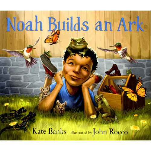 Noah Builds an Ark -John Rocco Kate Banks Hardcover Children&#39;s Book