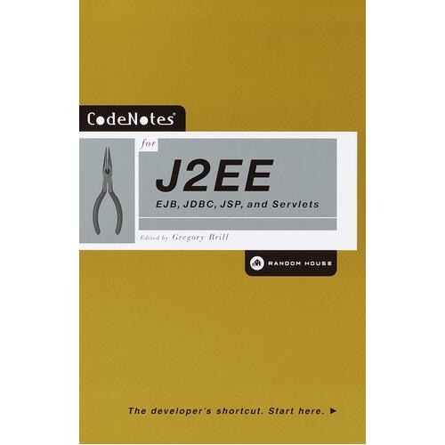 Codenotes for J2ee: Ejb, Jdbc, Jsp, and Servlets Gregory Brill Paperback Book