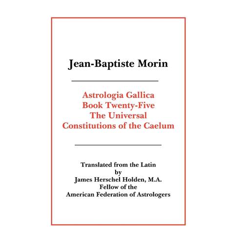 Astrologia Gallica Book 25 Paperback Book