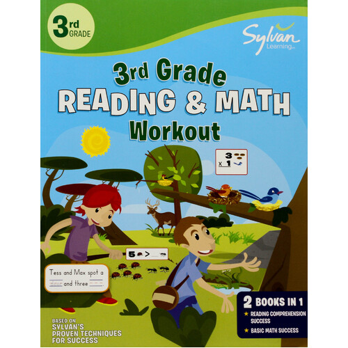 3rd Grade Reading &amp; Math Workout Paperback Book