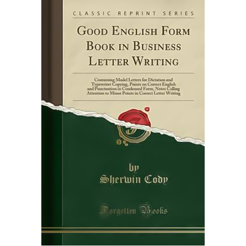 Good English Form Book in Business Letter Writing Book