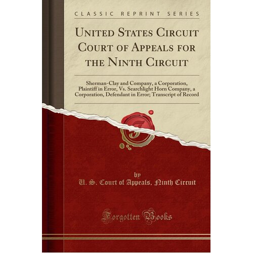 United States Circuit Court of Appeals for the Ninth Circuit Paperback Book