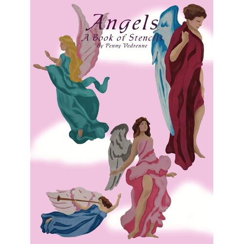 Angels: A Book of Stencils Penny Vedrenne Paperback Book