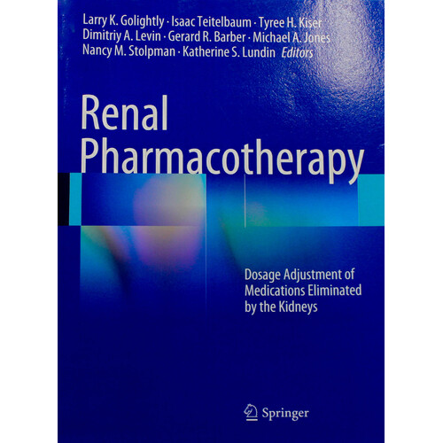 Renal Pharmacotherapy Paperback Book