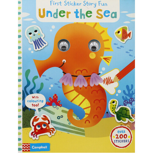 Under the Sea: First Sticker Story Fun -Tiago Americo Paperback Children&#39;s Book