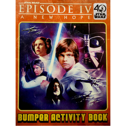A New Hope Retro Bumper Book 40th Anniversary -Star Wars Paperback Book