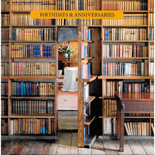At Home with Books Birthday Book -To Be Announced Hardcover Book