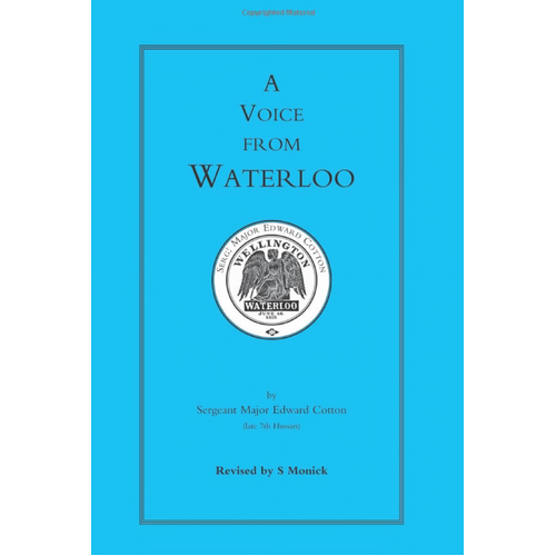 Voice from Waterloo -S. Monick Edward Cotton Book