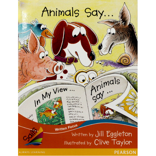 Animals Say... -Jill Eggleton Paperback Children&#39;s Book