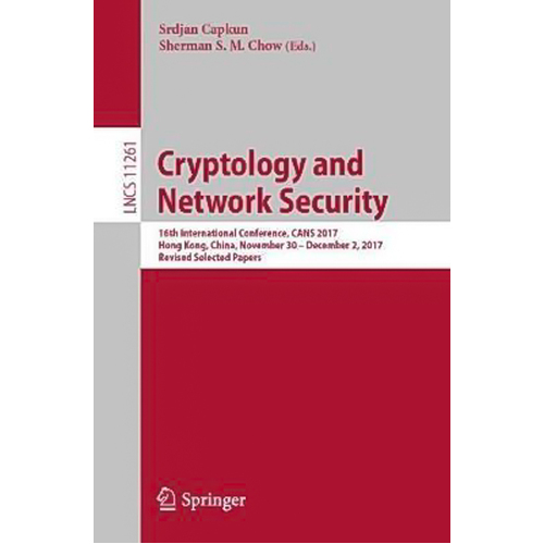 Cryptology and Network Security Paperback Book