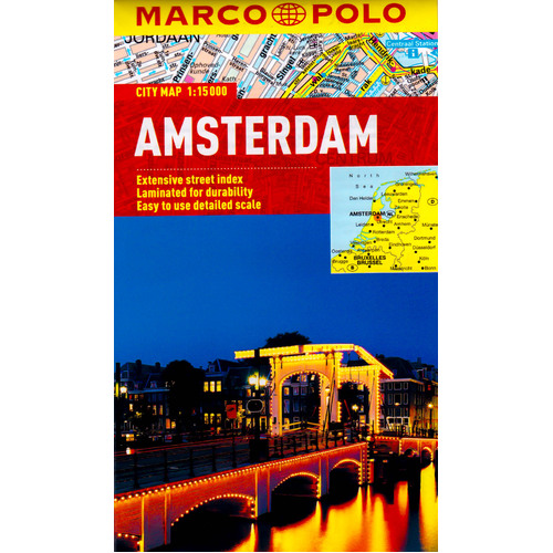 Amsterdam Marco Polo City Map Paperback Book