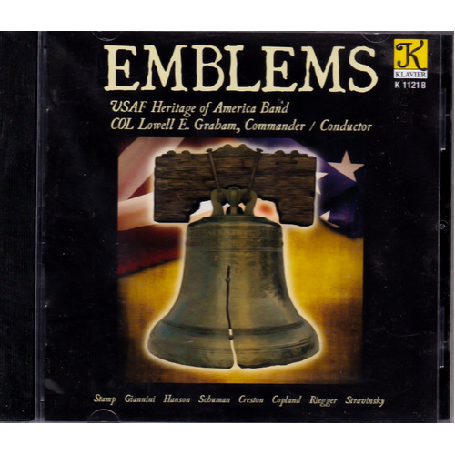 Emblems -Stamp, Giannini, Hanson, Schuman, Creston, Copland, Riegger, Stravinsky CD