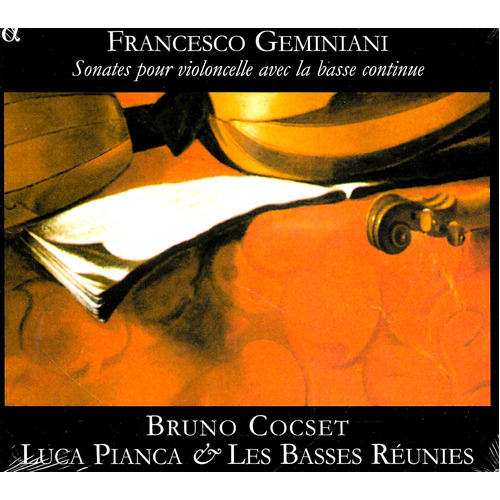 Francesco Geminiani Sonates pour violoncello avec la basse continue -Geminiani F CD