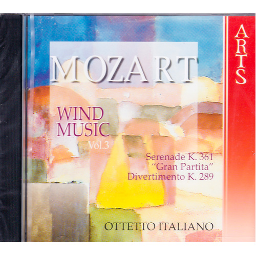 Mozart Divertimento K.289 Serenade K.361 Gran Partita. Music For Winds Vol.3 CD