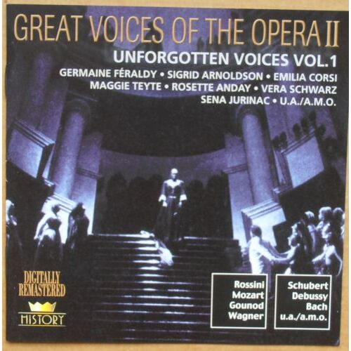 Great Voices of the Opera - Unforgotten Voices Vol.1 - 2 Disc&#39;s CD NEW SEALED