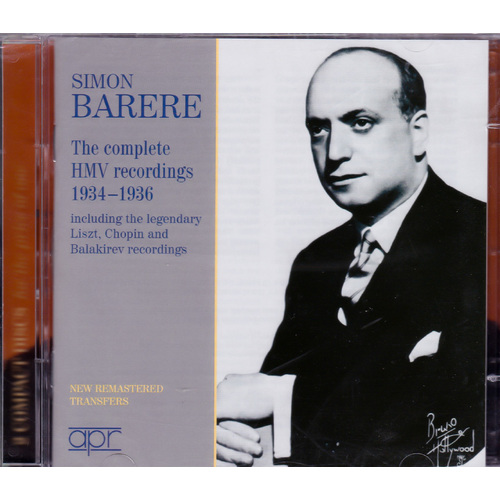 Barere Complete Hmv 193436 -Chopin Liszt Schumann Balak CD