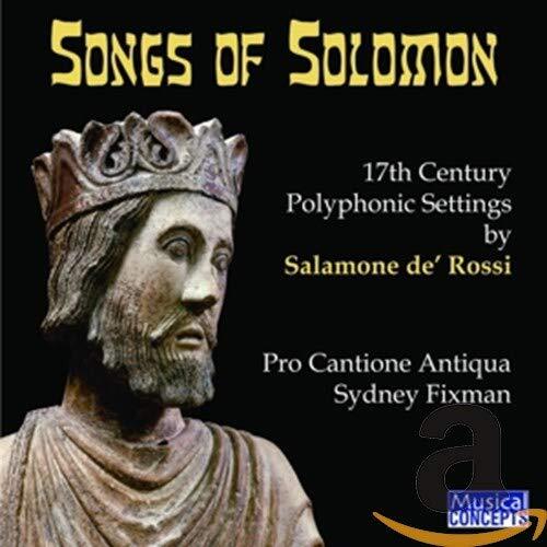 Songs Of Solomon -Rossi,S. D.  CD
