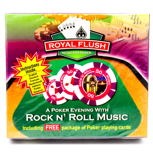 A Poker Evening with Rock &#39;n&#39; Roll Music / with FREE PLAYING CARDS CD NEW SEALED