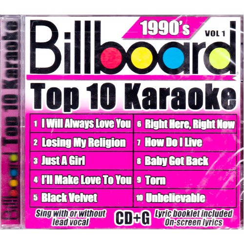 Billboard Top Karaoke: 90&#39;S, Vol. 1 -Various CD