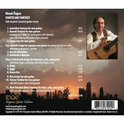 Anatolian Fantasy -Mesut Ozgen CD
