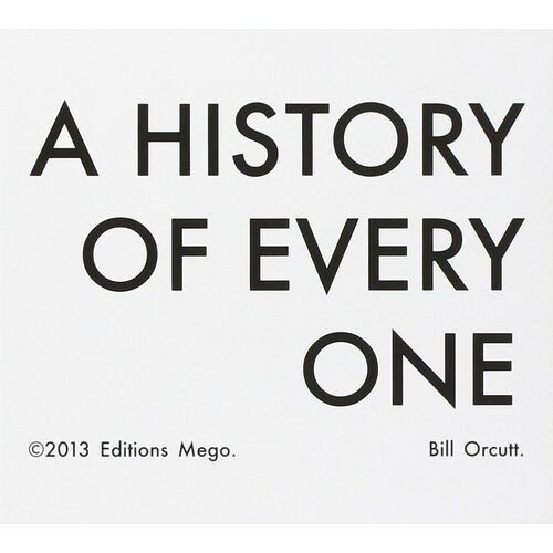 History Of Every One - Bill Orcutt CD